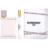 Burberry Her Travel Gift Set - 100ML EDP Spray + 10ML Travel Spray (Women)
